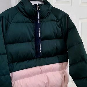 Tory Burch Packable Performance Satin Down Jacket